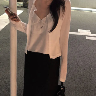 *Until Early Autumn/Flowy and Delicate*  Our Flowy Long Sleeve Delicate Fit Sal-anta Cardigan