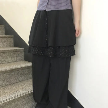 Arti skirt layered pants