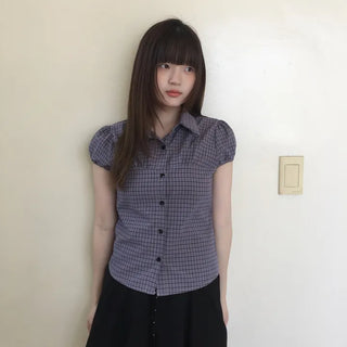 Cook puff check shirt