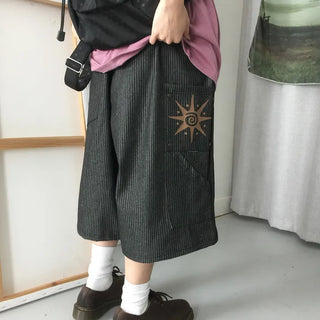 [UNISEX] Bermuda Frame Riveted Pants