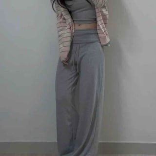 Pintuck Wide Loose Fit Daily Long Pants