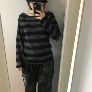 Striped Loose Fit Long Sleeve Daily
