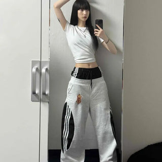 Wide String Casual Daily Long Pants