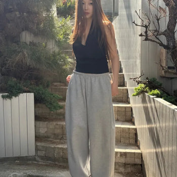 relaxed wide sweatpants
