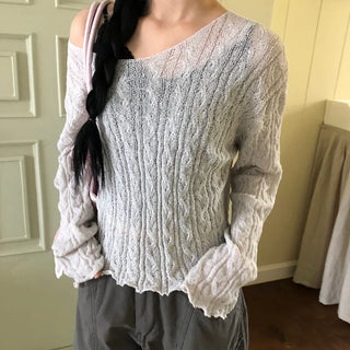Frea Boucle See-through Knit