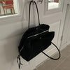 Multi-pocket nylon shoulder bag