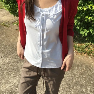 Easy Frill Sleeveless Blouse