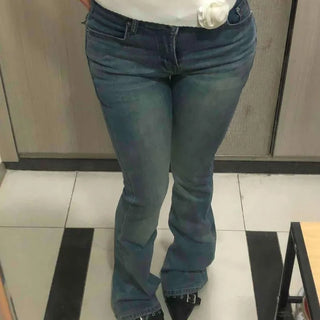 Washed Flap Pocket Bootcut Daily Long Pants