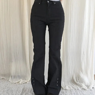 *Slim Waist, Wide Fit* Eyelet Cooling Bootcut Pants