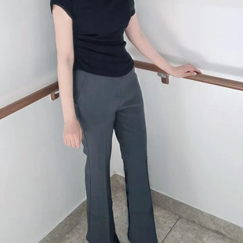 Center Line Straight Regular Fit Daily Office Slacks