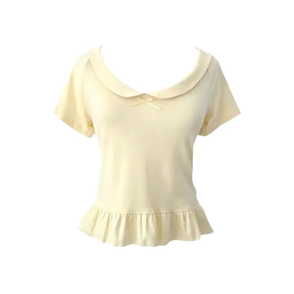 ribbon frill t(2colors)