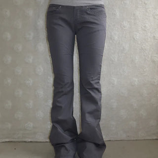 Elastic Waist Shirred Glam Bootcut Pants -