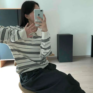 Regular Fit Striped Button Long Sleeve