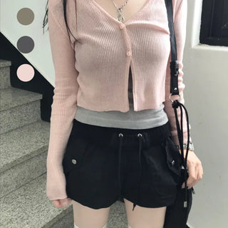 Harmony Innocent Hip Daily Ribbed Cardigan (4 colors)