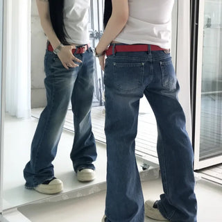 Aqua Hip Girl Vintage Medium Blue Bootcut Pants