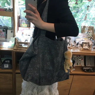 Ego Flower Canvas Tote Bag