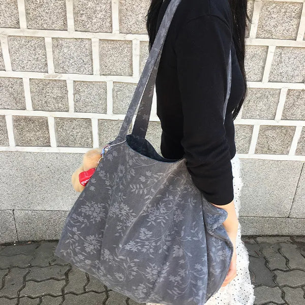 Ego Flower Canvas Tote Bag