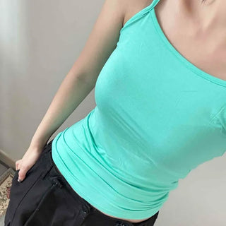 Lecha Strap Plain Slim Fit Daily Sleeveless