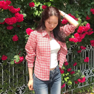 Button Check Button-Down Long Sleeve Regular Fit Shirt