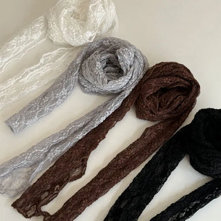 Left lace scarf