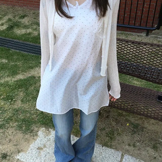 Blur Dot Chiffon Dress