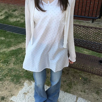 Blur Dot Chiffon Dress