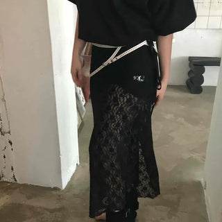 String A-Line Feminine Daily Long Skirt