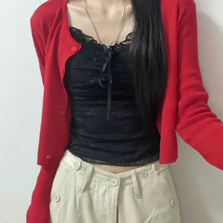 Buttoned Plain Long Sleeve Casual Daily Cardigan