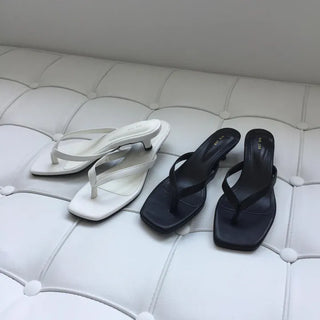 3cm Flip-flops, Kitten Heels, Mid-heels, Comfortable Summer Sandals, Travel Look, Vacation Shoes