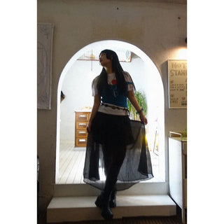 Layered See-through Long Skirt