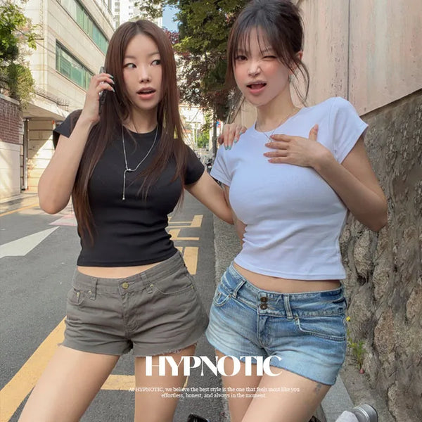 [MADE: In-house Production] Slimming Short Sleeve T-shirt