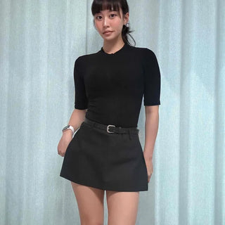 Lea Slim Fit Plain Casual Daily Short Sleeve T-shirt