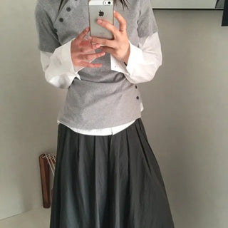 Pre Button Stretchy Tee