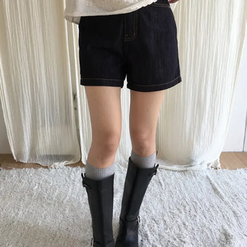 *Mu&D* J Non-Faded 3/4 Pants