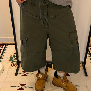 Diagonal Pocket Cargo Shorts