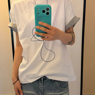 Roll-Up Colorblock Tee
