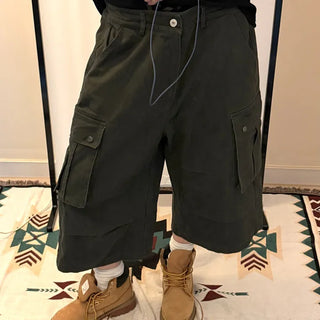 Vintage Pintuck Cargo Shorts
