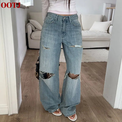 Stio Damage Denim Wide Pants