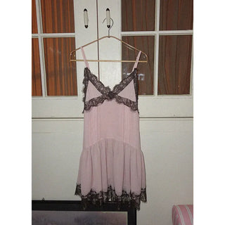 Sweet Chocolate Lace Babydoll Dress