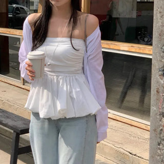 Soliel Linen V-Neck Knit Cardigan