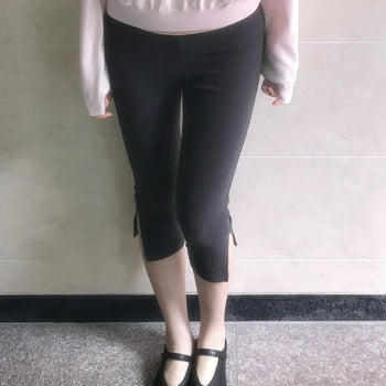 lace trim biker shorts