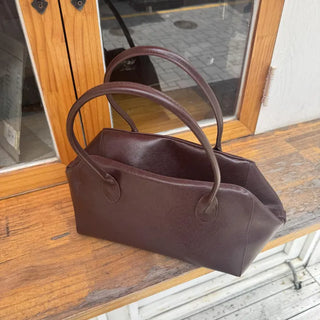 Calf Bowling Bag  Cowhide Shoulder Bag