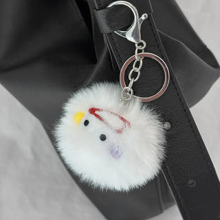 Momodust Cream Dust Doll Bag Couple Keyring
