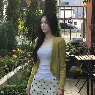 Slim Fit Plain Button-Down Long Sleeve Cardigan