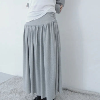 shirring maxi skirt  / Shirring maxi skirt