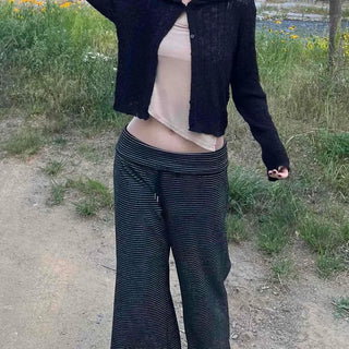 Long Sleeve Plain Button Casual Cardigan