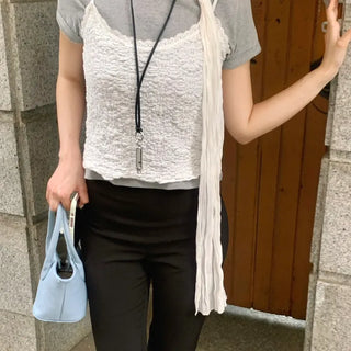 Lace bustier sleeveless top