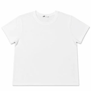 Semi-cropped basic plain t-shirt