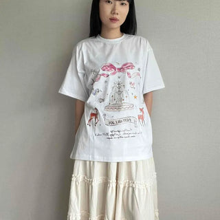 Graphic Lettering Oversized Daily Short Sleeve T-shirt