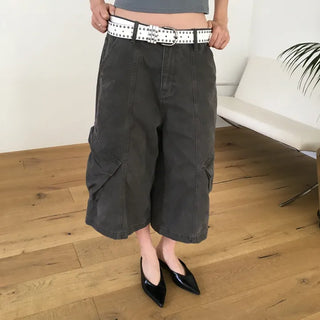Line Cut Cargo Pants